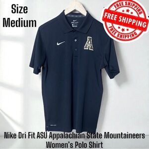 Nike Dri Fit ASU Appalachian State Mountaineers Women’s Size Medium Polo Shirt